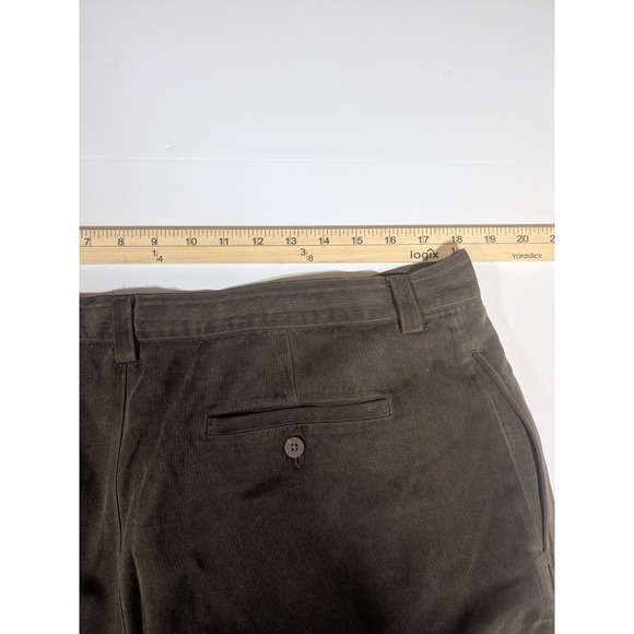 Tommy Bahama Shorts 100% Silk Black Men's Size 38 Pleated Golf Summer Mens - Picture 7 of 9